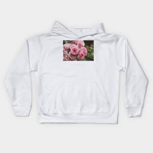 Beautiful Pastel Pink Garden Roses Kids Hoodie